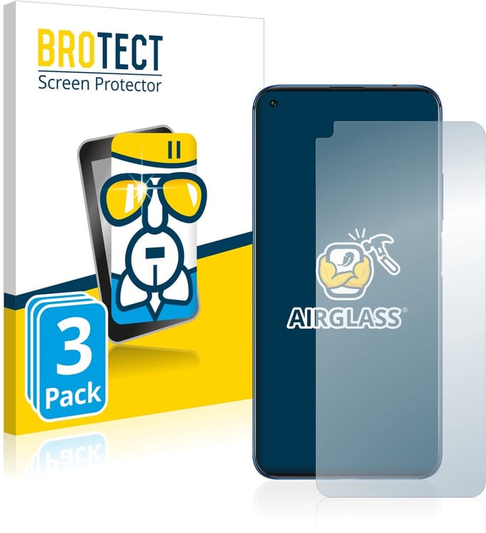 Screenprotector 3 Stuks voor Huawei Nova 5T Beschermglas transparant