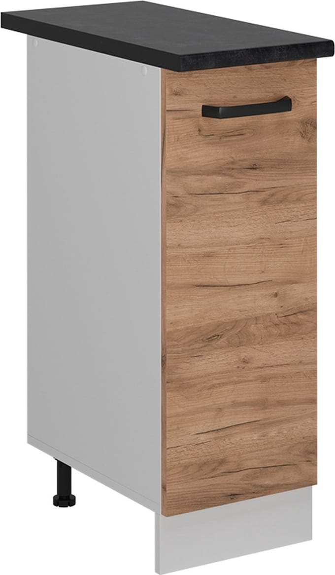 Vicco R-Line Apotheekkast – 30 cm WB Antraciet Krachtige eik goud
