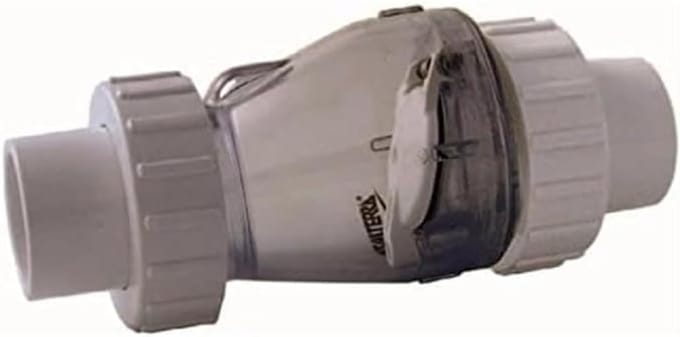 Transparant terugslagklep met 3/3 koppeling 50 mm
