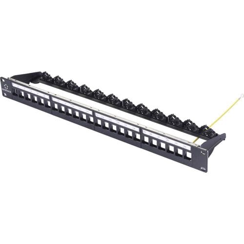 Renkforce 24 poorten 483 mm (19) 1 HE Zwart Niet ingericht