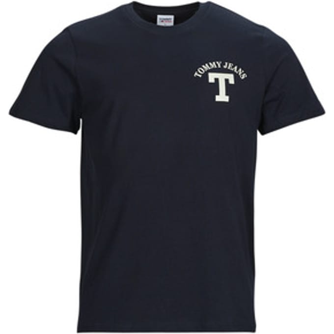 Tommy Jeans  T-shirt Korte Mouw TJM REG CURVED LETTERMAN TEE