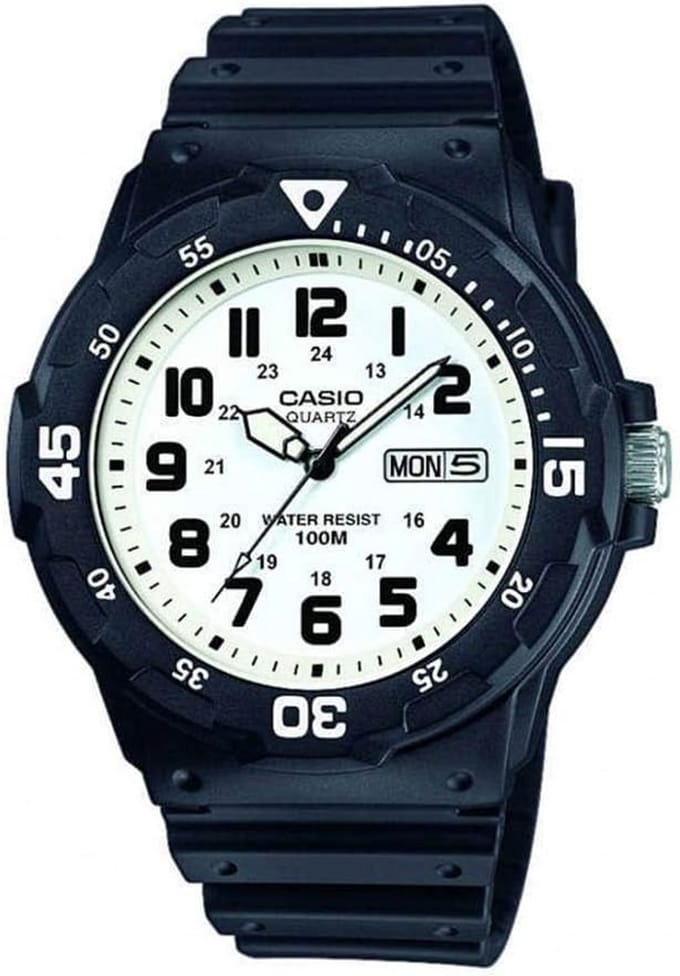 Waterdicht Heren Horloge met Dag- en Datumweergave en Neo Display