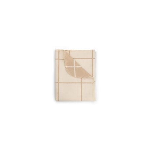 Meyco Prénatal wiegdeken check Ivory White unisex