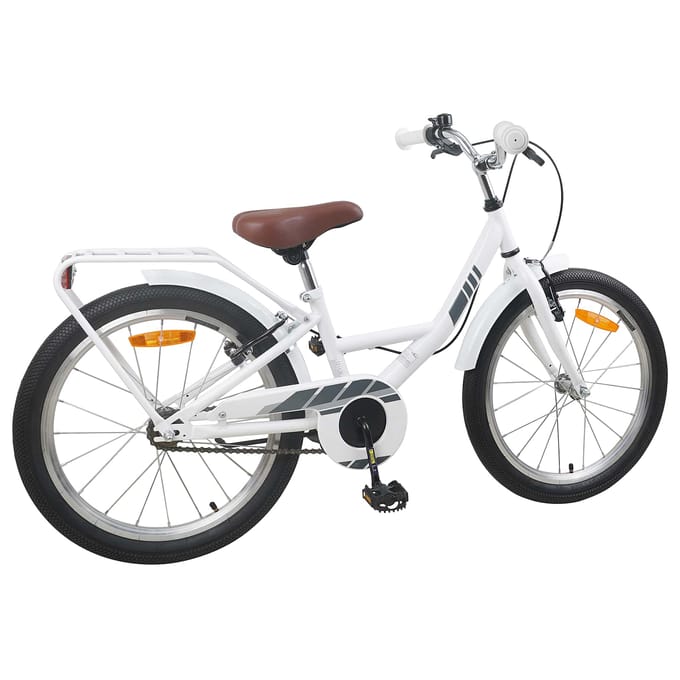 vidaXL - Kinderfiets - 18 - Inch - voor - 5-7 - jaar - oud - Wit