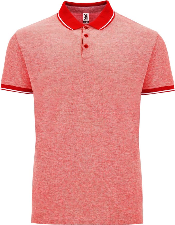 Roly - Bowie Polo - Heather Red 245 maat XL