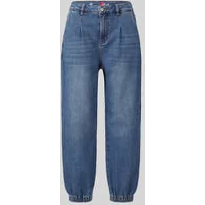 Barrel jeans van katoenmix