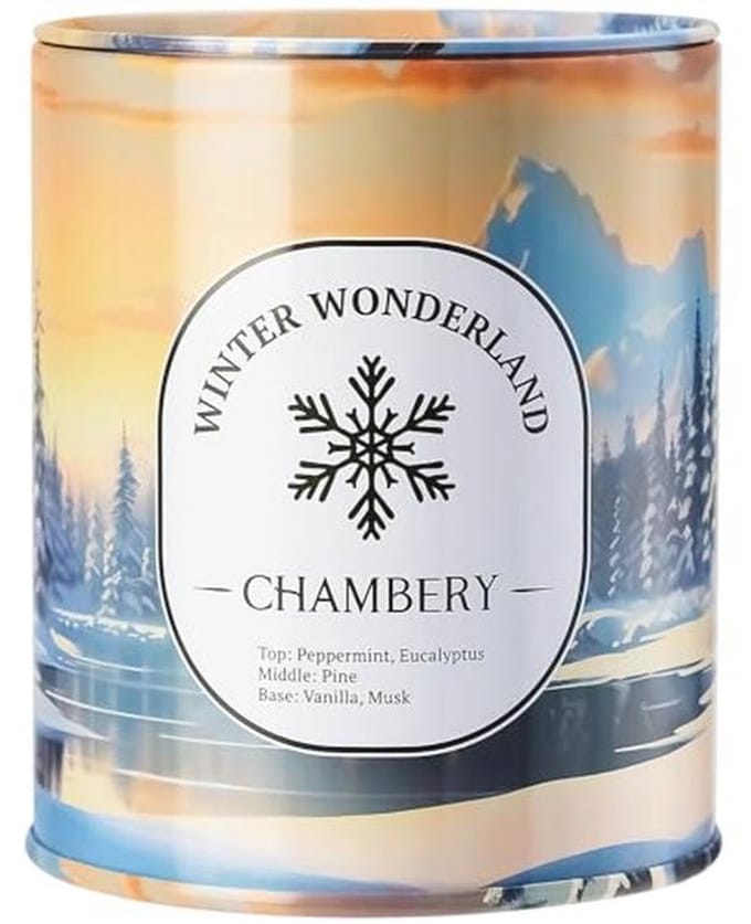 Winterkaars - Geurkaars - Sfeerverhogend Werken - Lange Brandduur - 9 oz - Winter Wonderland