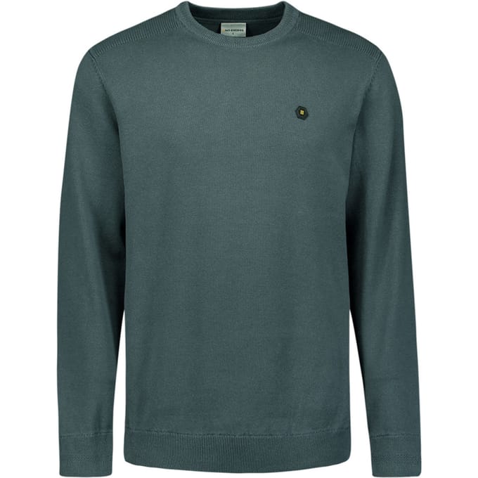 No Excess Pullover Crewneck Solid Knit Dark Steel Größe: M | Pullover Outlet | Herren