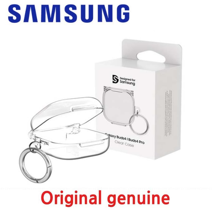 Samsung Originele Galaxy Buds 4/Buds 4 PRO Harde Case Transparante Sleutelhanger Hard Case Clear(1ea) white