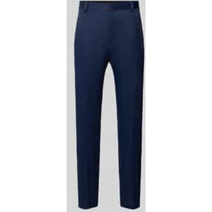Regular fit bandplooibroek met viscose, model 'Teagen'