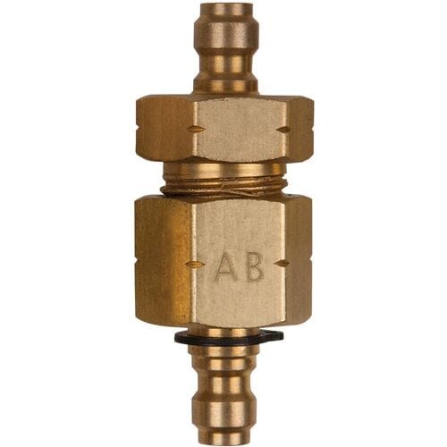 KS Tools 150.2346 Dubbel adapterstuk M16x1,5 binnen- en buitenschroefdraad en 3/8 slangaansluiting