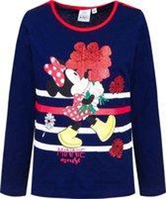 Minnie Mouse - Longsleeve - Navy - 6 jaar -  116 cm