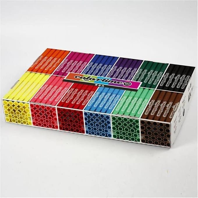 Creativ Company Groot pakket met 12x24 gekleurde Jumbo pennen