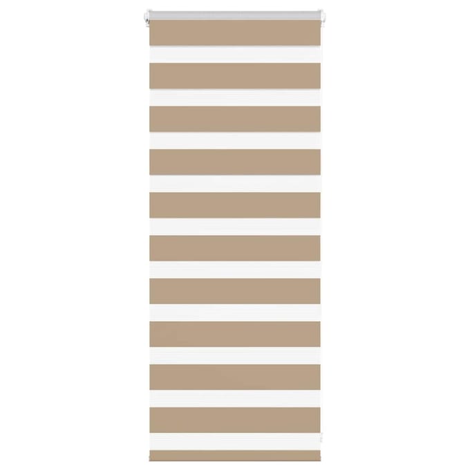 vidaXL - Zebra - Blind - 60x100 - cm - stofbreedte - 55,9 - cm - polyester - zandbruin
