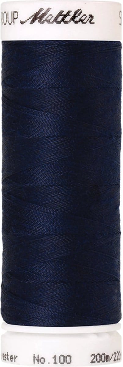 Amann Mettler Seralon Naaigaren – Midnight Blue (1465) – 200 m – No. 100 – 100% Polyester – Per Stuk