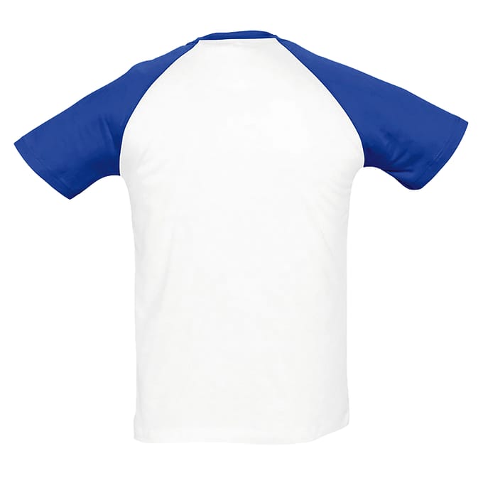 SOLS Heren Funky Contrast T-Shirt met korte mouwen (Wit/rood)