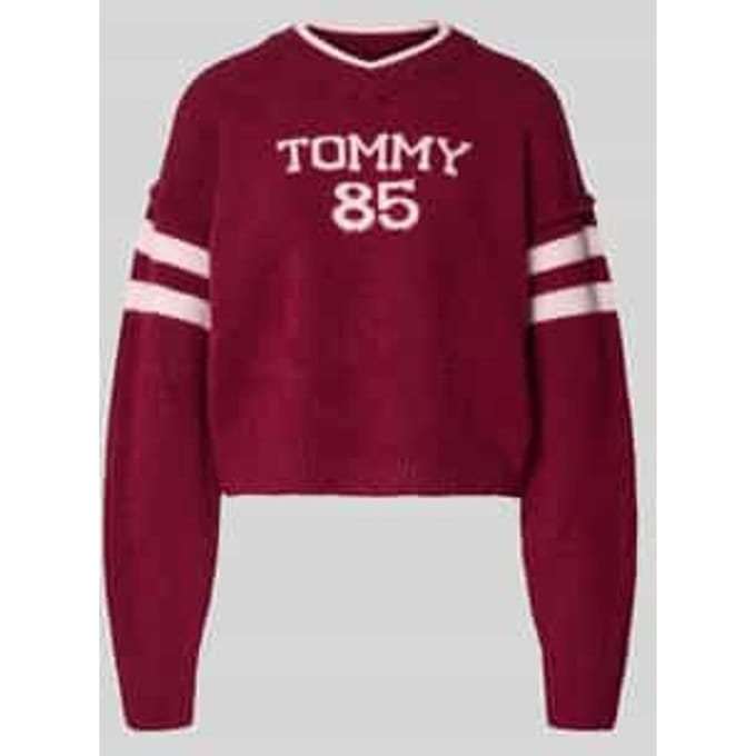 Oversized gebreide pullover met wol