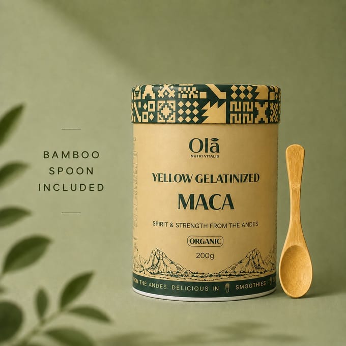 Yellow Gelatinized Maca Powder - Organic/Bio - 200g
