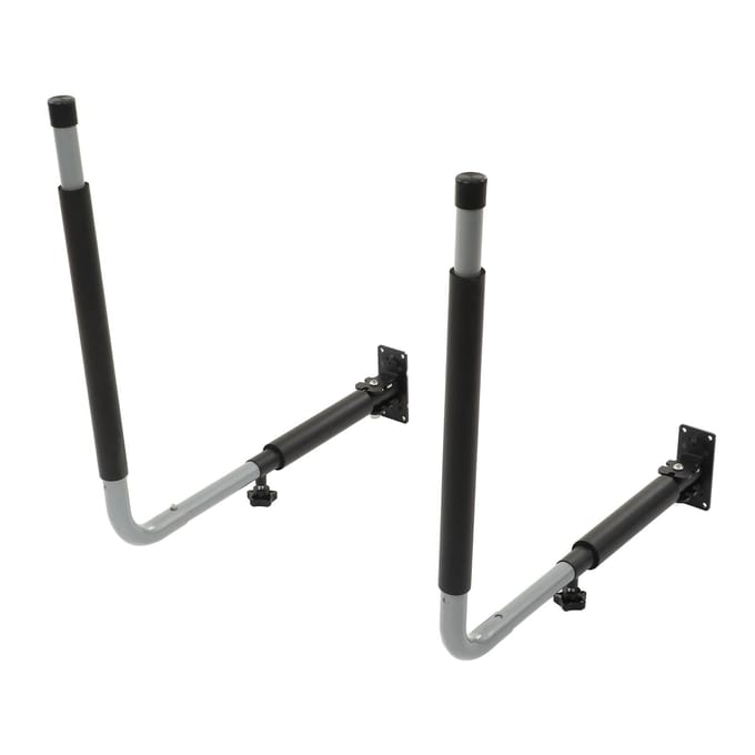 Kajak Opbergrekken Heavy Duty Garage Opberghaak Wandmontage Uitschuifbare Lengte Surfboards Fiets black