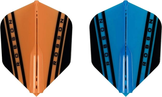 Dart Flights - Standaard V-Vorm - Precisie Darten - Versterkte Flanken - No6 Shape - Blauw