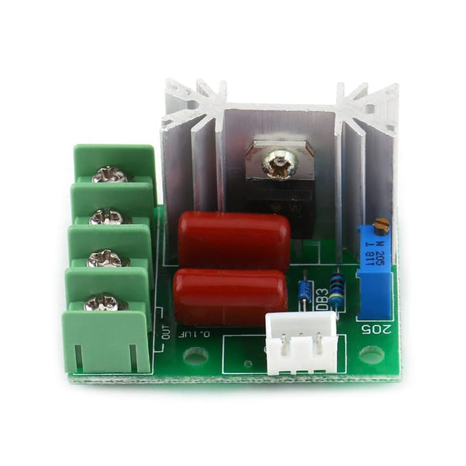 AC 50 220V 2000W SCR Elektrische Spanningsregelaar Temperatuur Motor Snelheid Controller Licht Dimmer wit