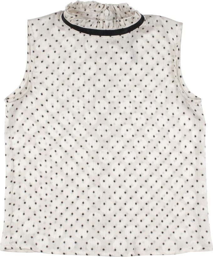 Rumbl Royal - Blouse - Beige - Dots - Maat 152