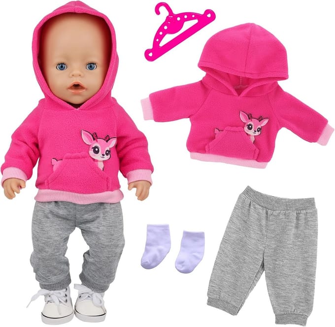 Set Poppenkleding voor 35-46 cm Babypoppen