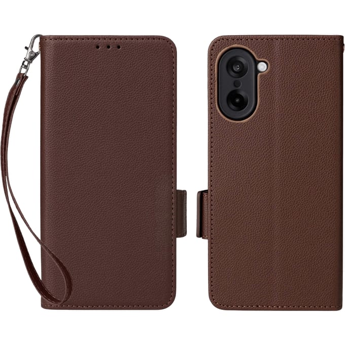 Comfycase OnePlus Nord CE5 Book Case met Koord Bruin