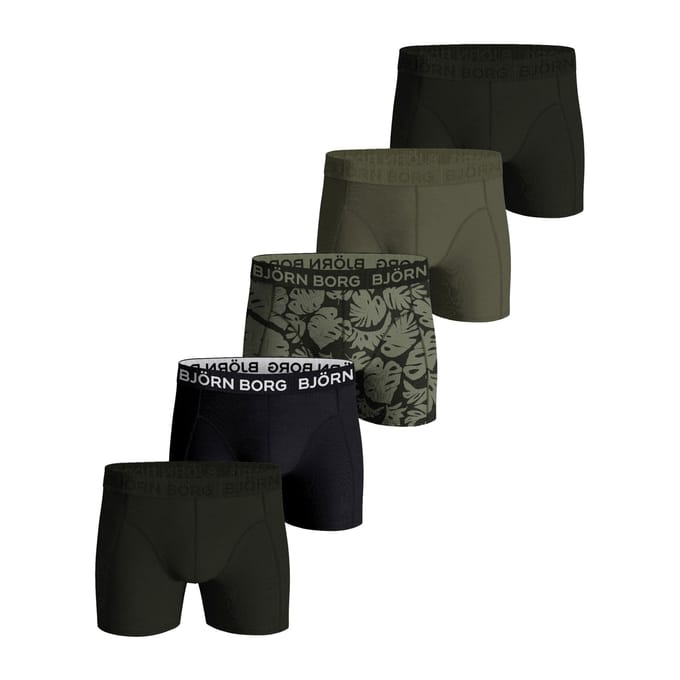 Bjorn Borg Boxers Cotton Stretch 5-Pack Multicolour - Maat M - Heren - Boxershorts