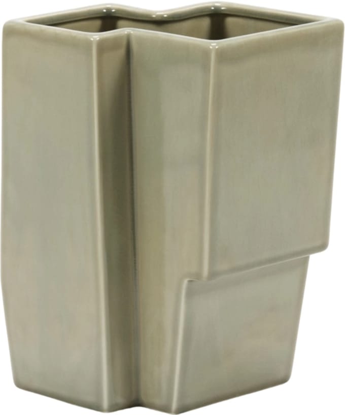 Serax Bob Verhelst Bebop vaas °5 27.5x19cm H31.5cm lichtgroen