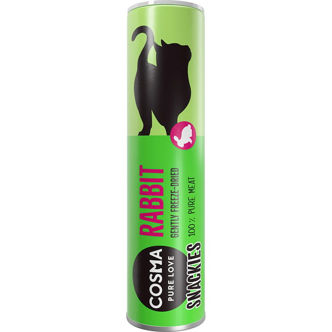 5x Konijn (120g) Snackies Cosma Kattensnacks
