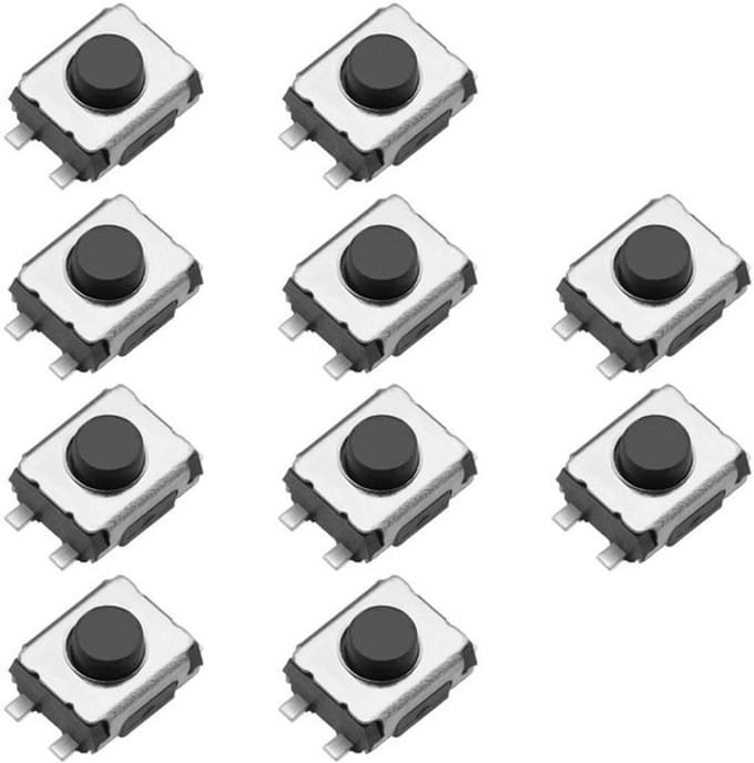 Dailygoods - 10x 4Pin Car Key Remote Control Micro Switch