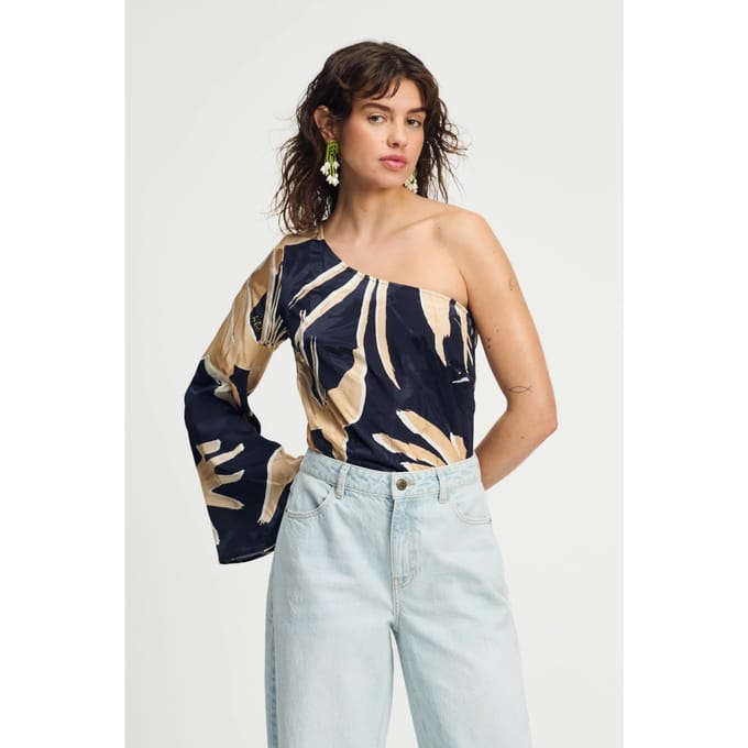 POM Amsterdam Top - One Shoulder Artisan Sand Taglia: 42 | Magliette intime Outlet | Donna | Marrone