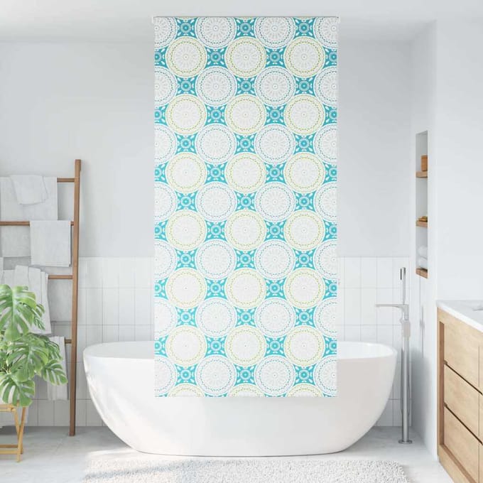 vidaXL - Doucherolgordijn - 110x240 - cm - stofbreedte - 106 - cm