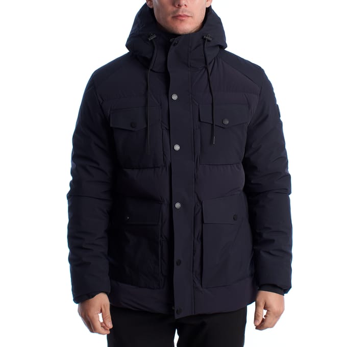 Heren Gevoerde Parkajack met Kap US40127016