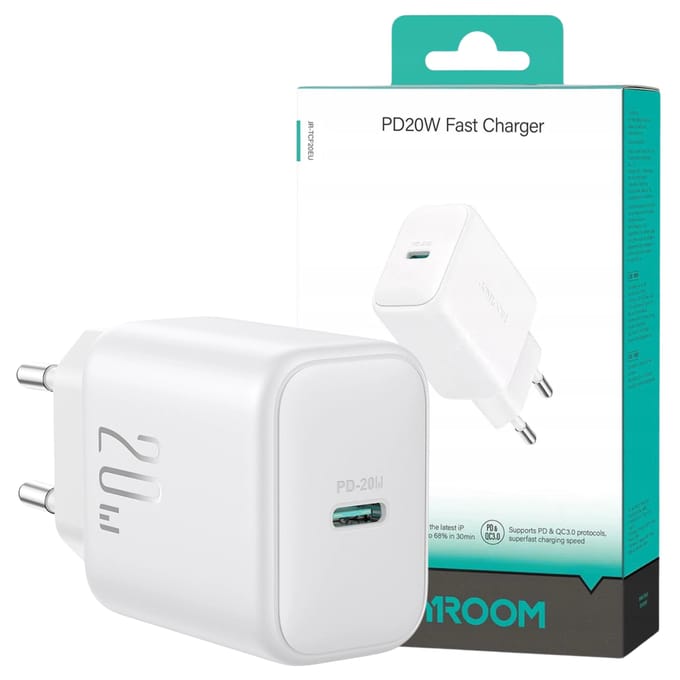 Joyroom JR-TCF24 USB-C PD 30W QC SFC network charger - white