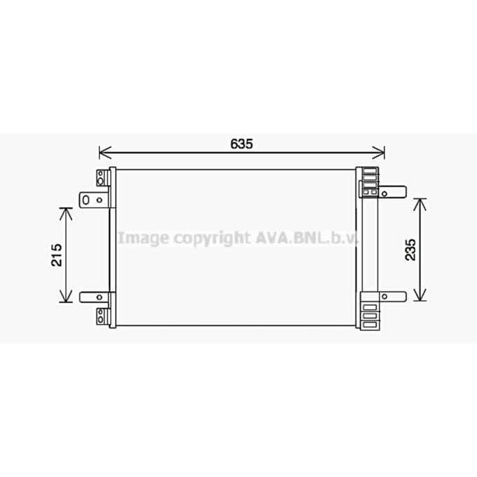 Condensator, airconditioning AVA COOLING CN5311D