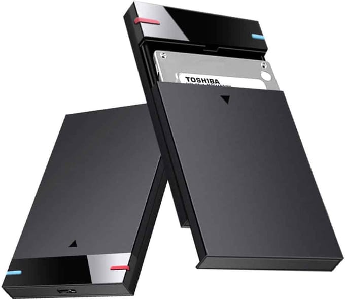 M-TECK 2.5" SATA / SSD Behuizing - met USB-C en USB-A kabel