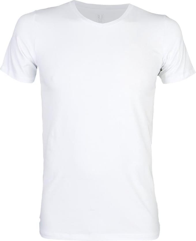 RJ Bodywear - V-hals T-Shirt Wit - XL