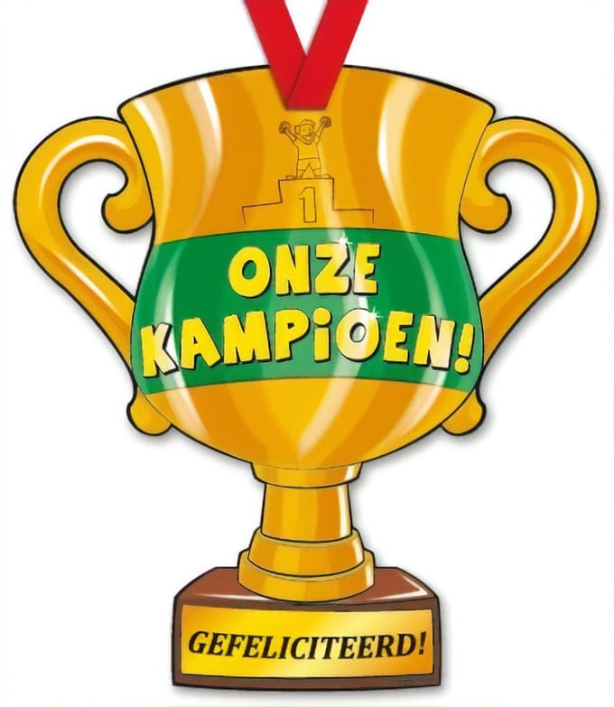 Paper Dreams | Kartonnen Trofee | Onze kampioen!