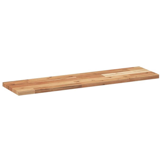 vidaXL - Wandschappen - 2 - st - zwevend - olieafwerking - 100x20x2 - cm - acaciahout