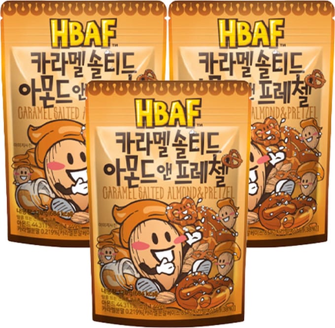 HBAF - Caramel Salted Almond & Pretzel - 3x 120g