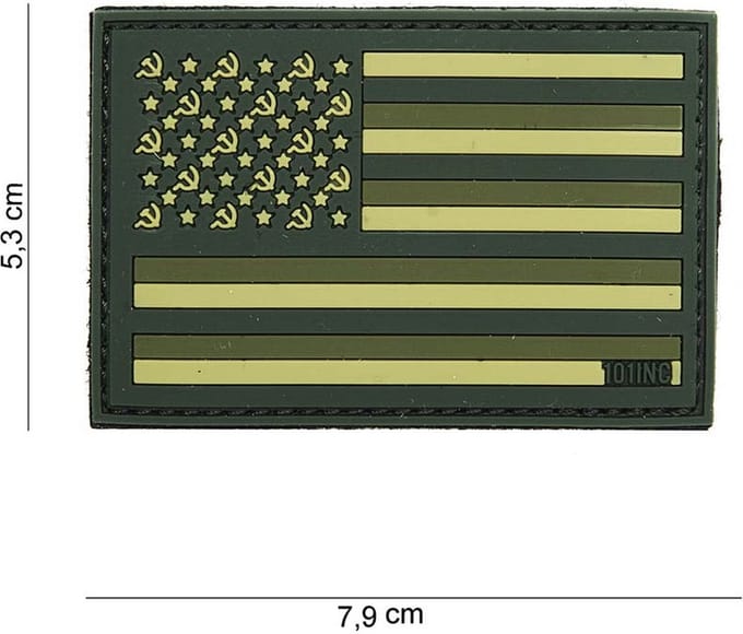 101 Inc Embleem 3D Pvc Sovjet Groen  14021