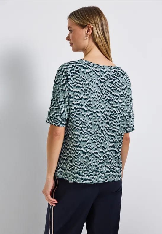 Batwing shirt met patroon