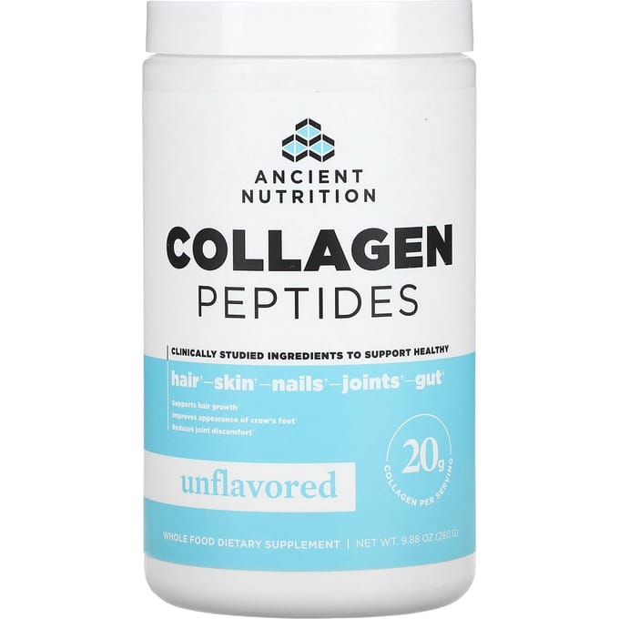 Ancient Nutrition, Collageen Peptiden, Zonder smaak, 9.88 oz (280 g)