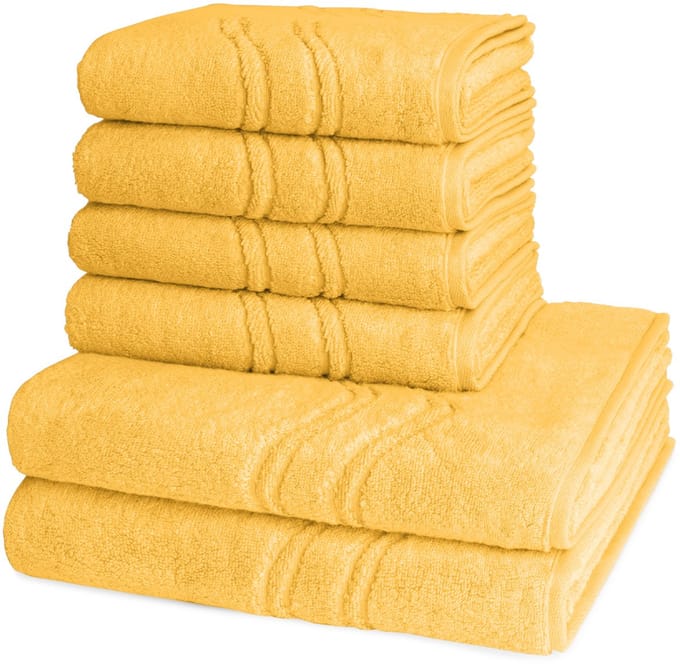 Ross Dames en Heren 4 X handdoek 2 X douchedoek - per set Cashmere feeling