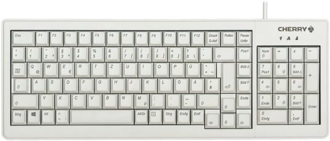 Compact QWERTZ Toetsenbord met ML-Mechanisme - Bedraad en Ruimtebesparend