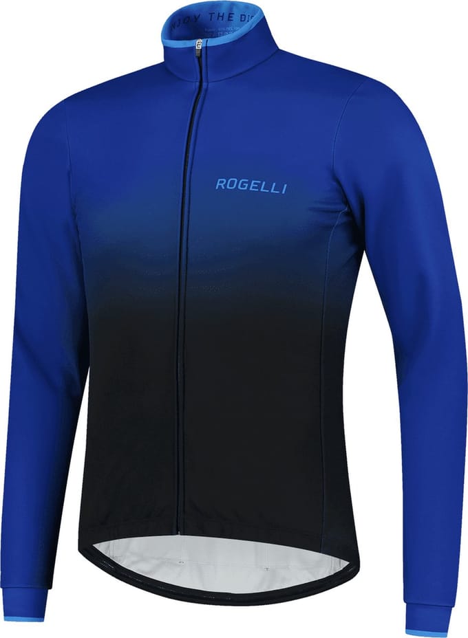 Rogelli Horizon Winterjack - Heren - Fietsjack - Zwart/Blauw - Maat M