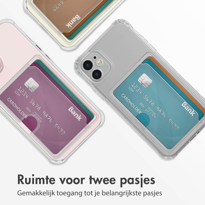 imoshion Softcase Backcover met pasjeshouder voor de Apple iPhone 11 - Transparant