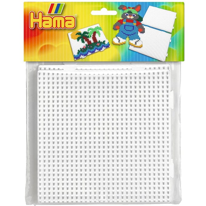Hama Strijkkralen grondplaat 2 stuks vierkant